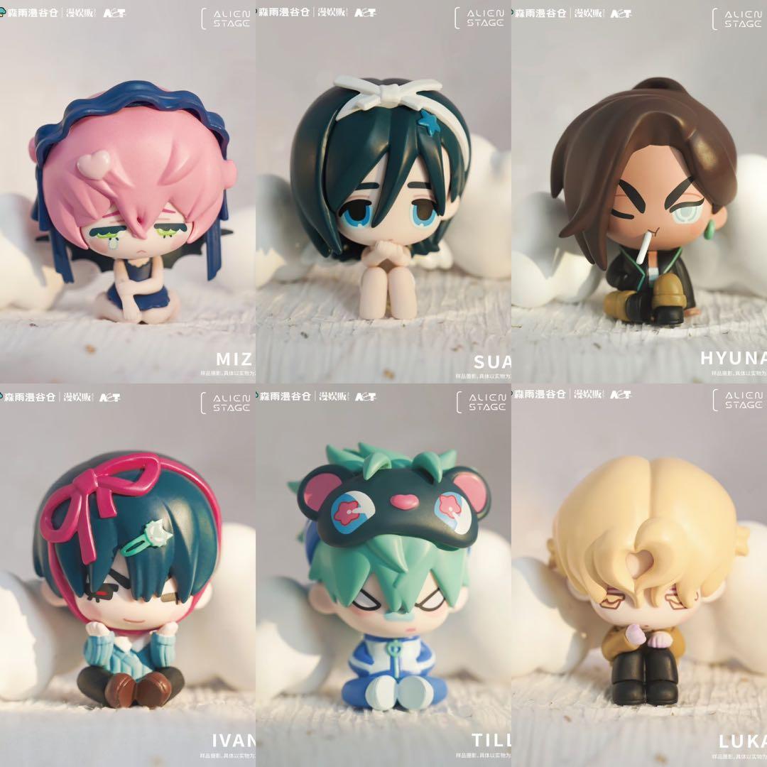 エイリアンステージ 「自由舞台」シリーズ フィギュア カード付き 6体