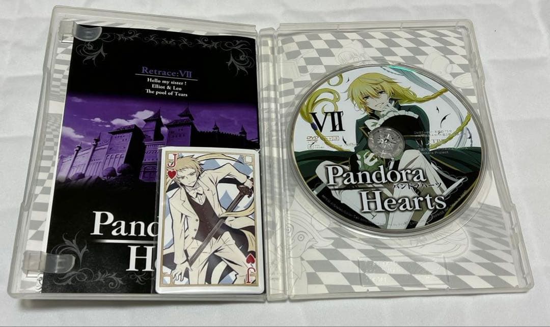 パンドラハーツ　アニメDVD 初回限定盤　未完セット　1巻〜7巻　トランプ付き