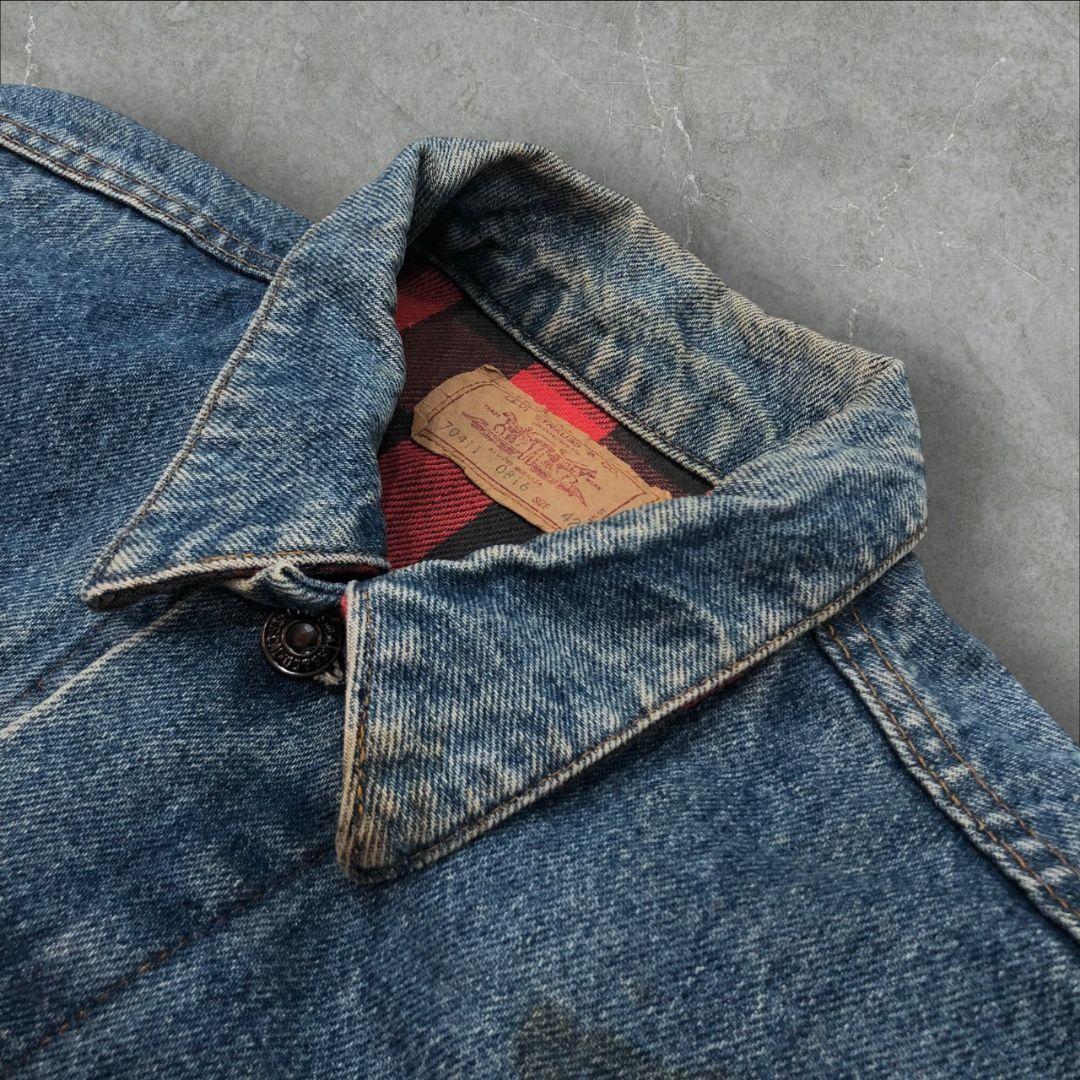 鬼フェードUSA製80sLevi'sリーバイスデニムジャケットGジャン70505