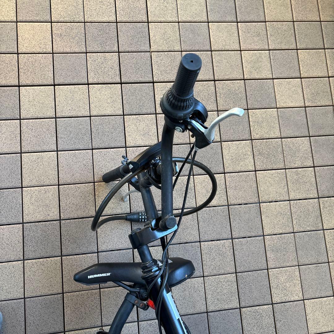 【限界突破割引　直接引取専用】HUMMER 20インチ折りたたみ自転車 ブラック