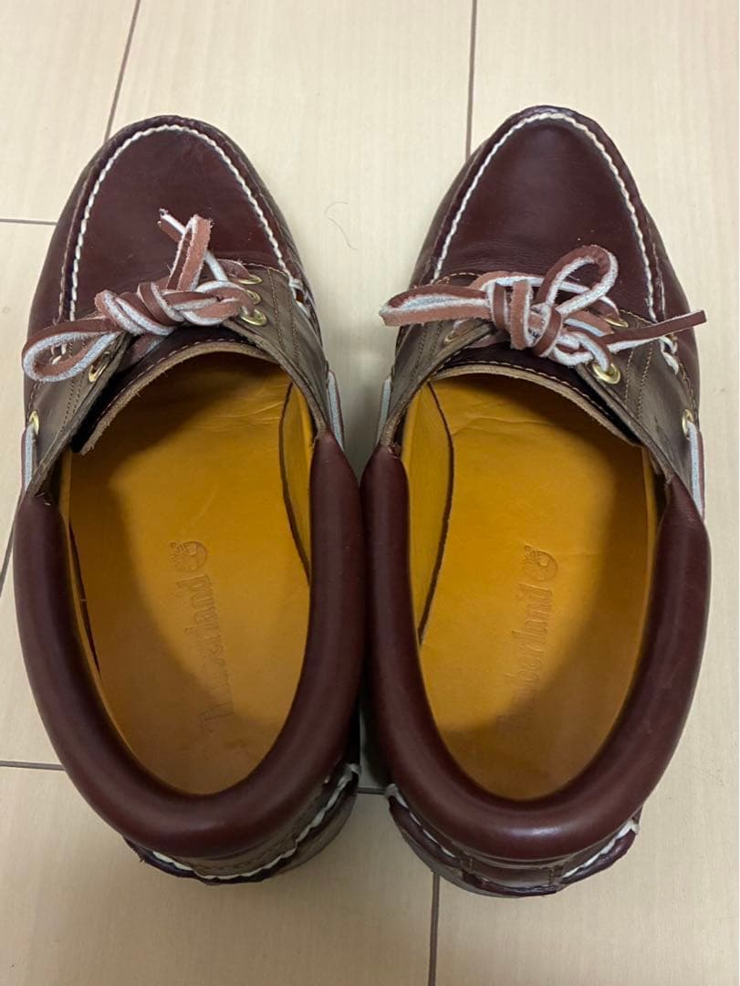 【美品】Timberland 3eyeclassic lug Burgundy