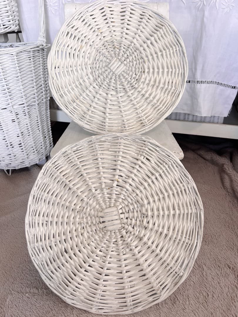 フランス アンティーク パニエ かご バスケット 籐 柳 ピクニック 蚤の市