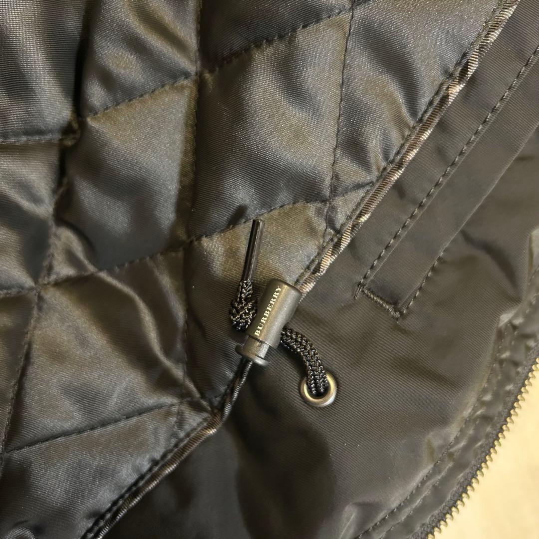 バーバリーブラックレーベル2way ラクーンファー　ミリタリー　モッズ　コート