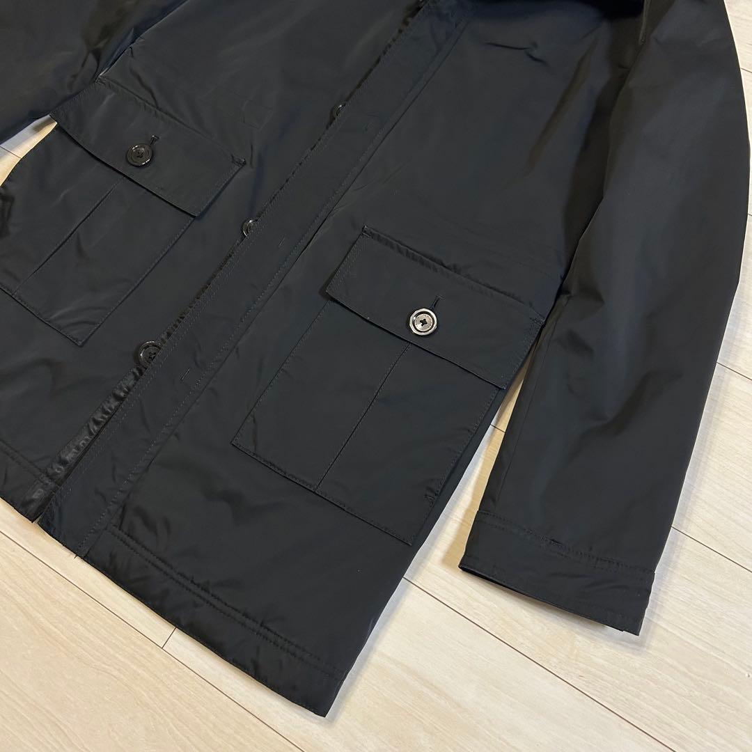 バーバリーブラックレーベル2way ラクーンファー　ミリタリー　モッズ　コート