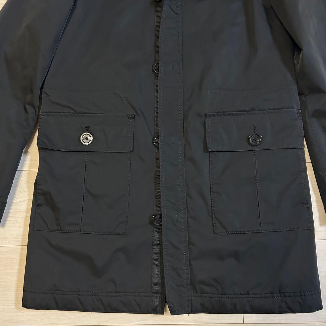 バーバリーブラックレーベル2way ラクーンファー　ミリタリー　モッズ　コート