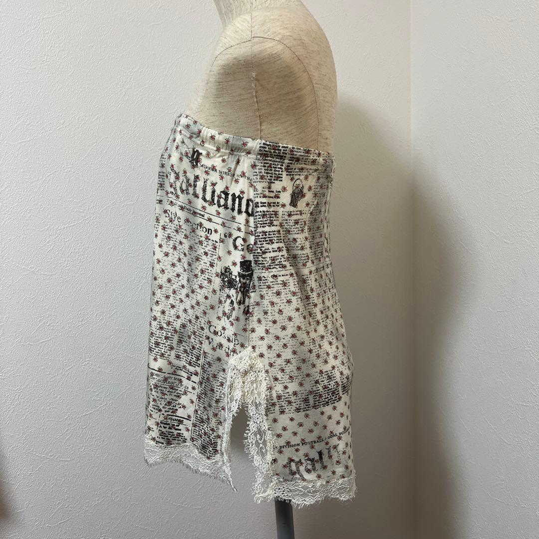 galliano 花柄テキストプリントミニスカート希少 サイズ40 - メルカリ