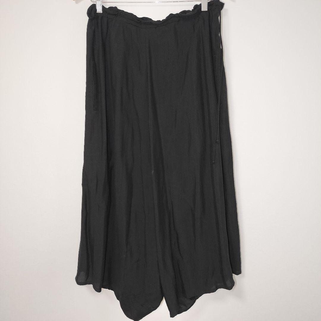 【希少】Y's ワイズ ガウチョ パンツ オーバーサイズボトム ブラック 黒 M