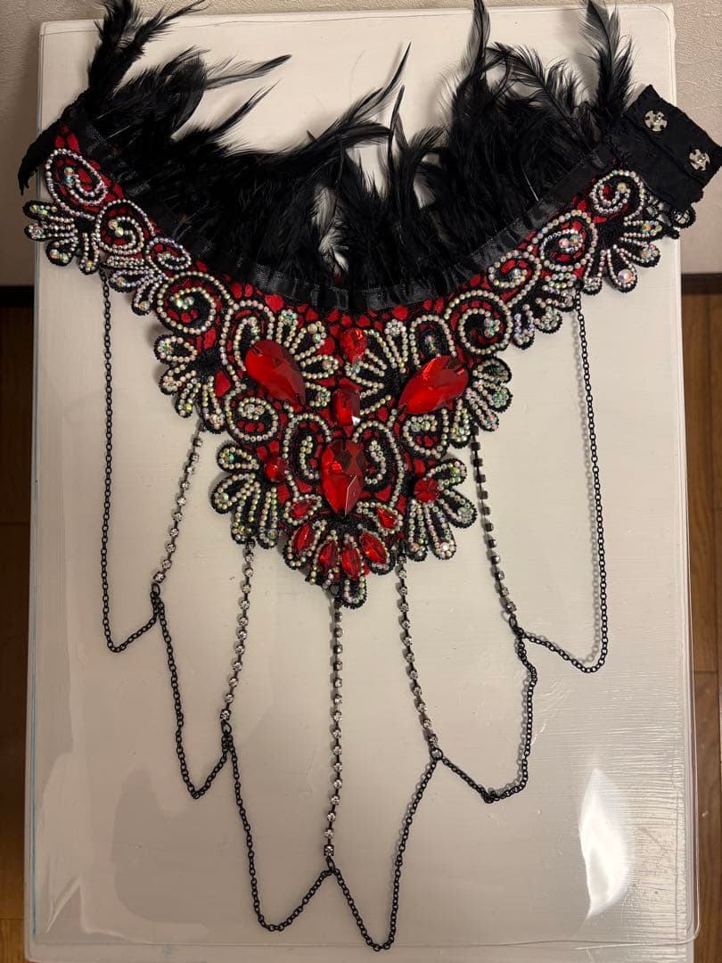 bbb様専用＊エジプト製＊ベリーダンス 衣装セットアップ (赤と黒