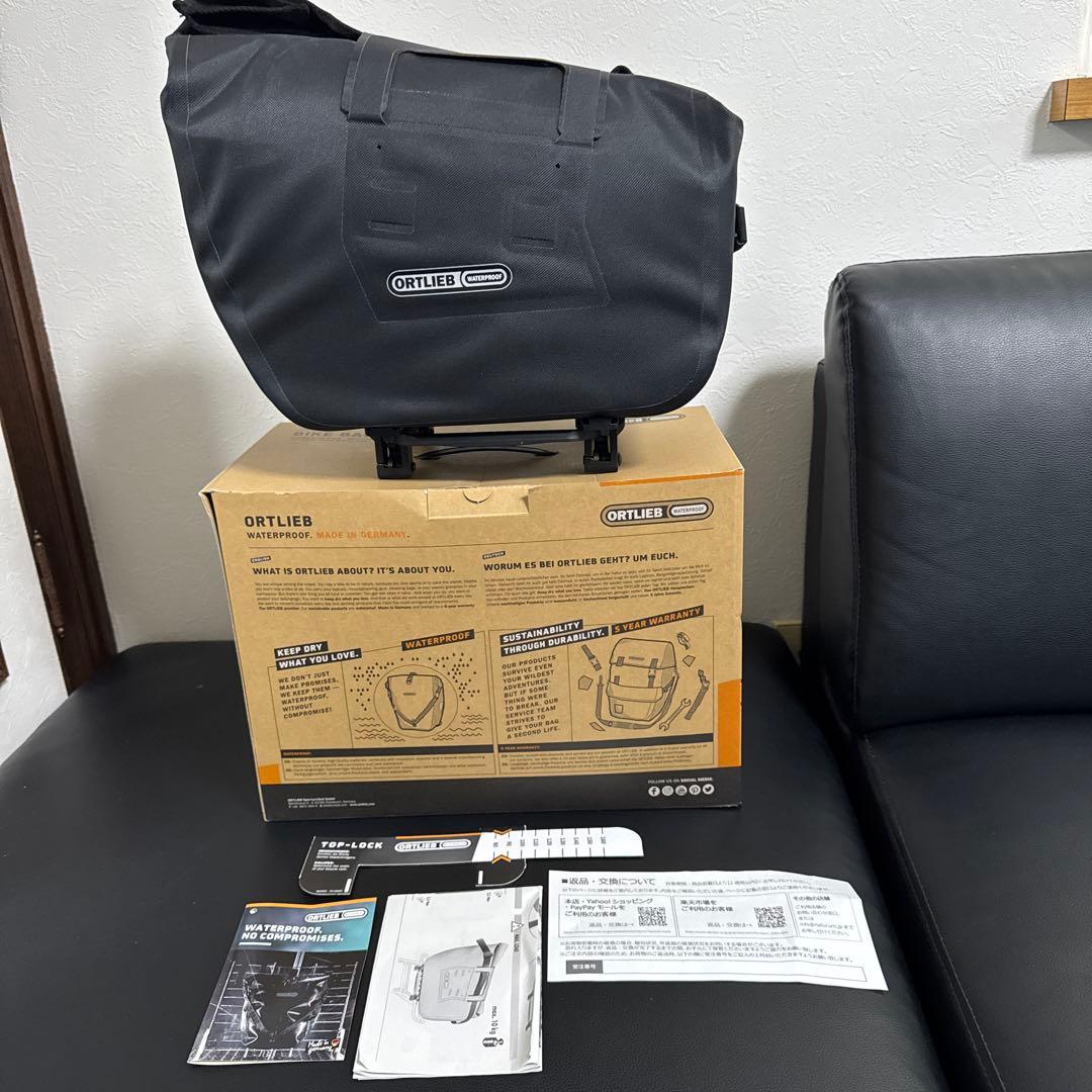 めぐORTLIEB 防水メッセンジャーバッグ ブラック