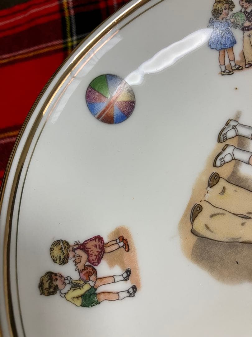 希少　アンティーク　LlMOGES リモージュ France 子供用保温皿