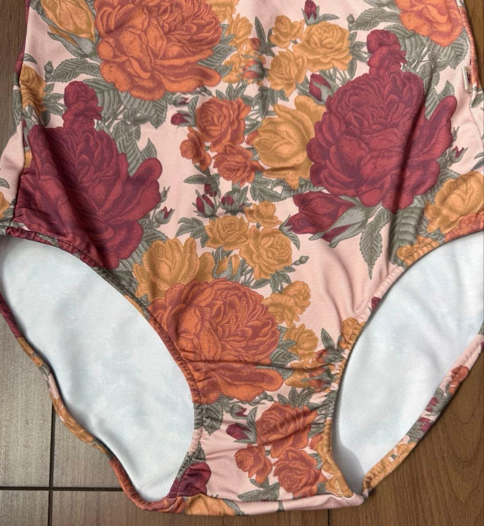 unoa レオタード　猫柄　赤　レッド　MS