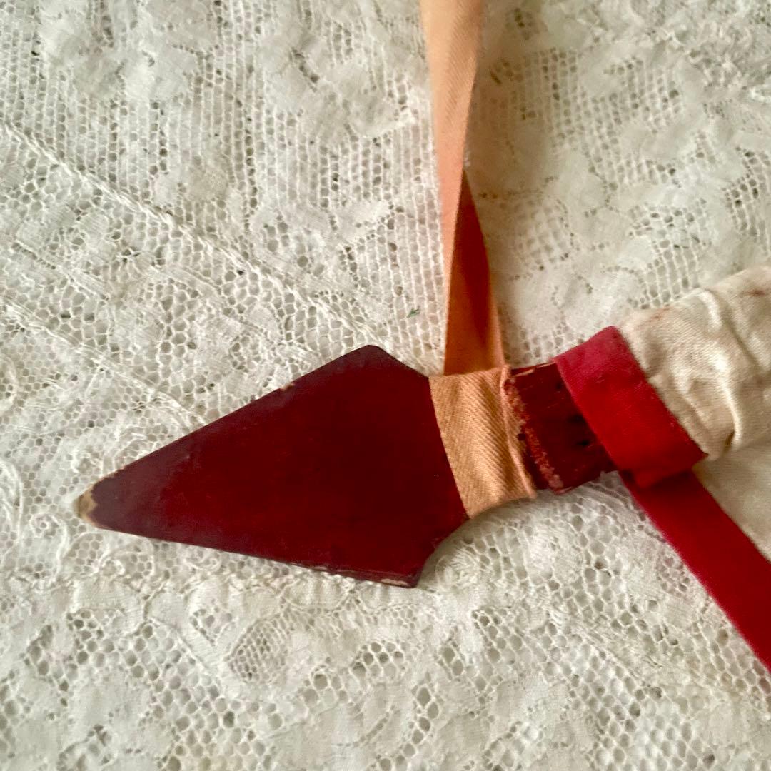 【希少】教会用バナー　天使　エンジェル　旗　19世紀　フランスアンティーク