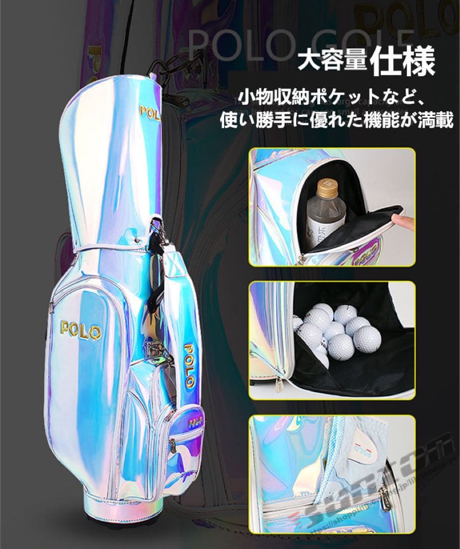 大人気オーロラ GOLDENゴルフ キャディバッグ レディース ゴルフバッグ
