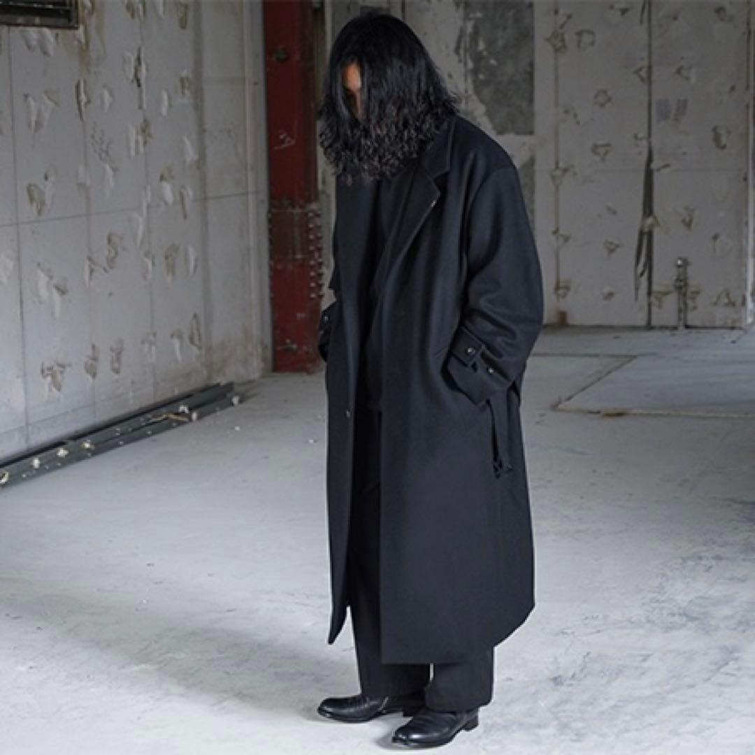 ssstein シュタイン 18aw LAY CHESTER COAT ブラック