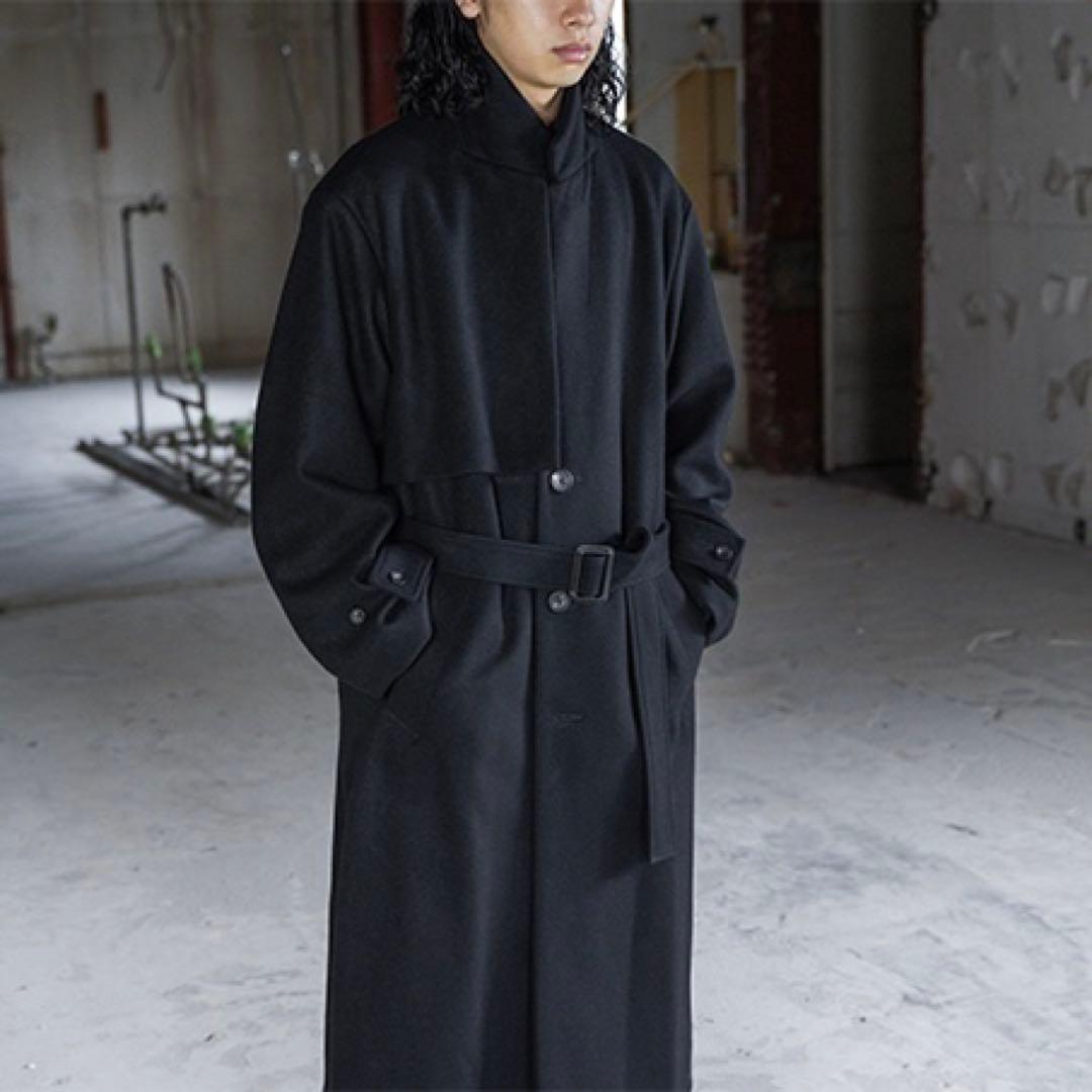 ssstein シュタイン 18aw LAY CHESTER COAT ブラック