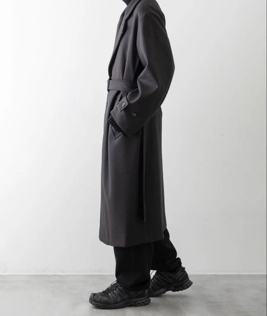 ssstein シュタイン 18aw LAY CHESTER COAT ブラック