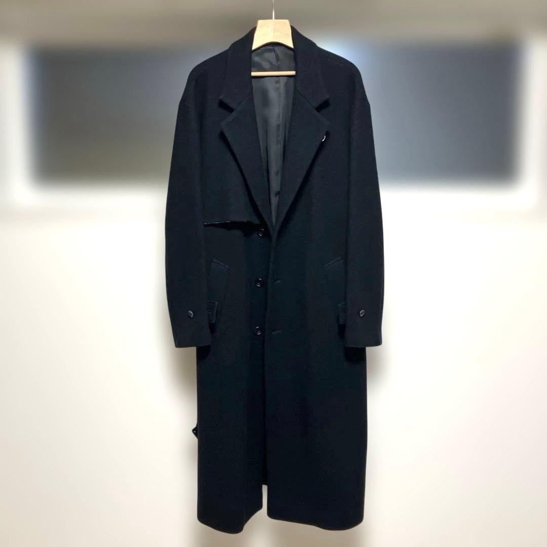 ssstein シュタイン 18aw LAY CHESTER COAT ブラック
