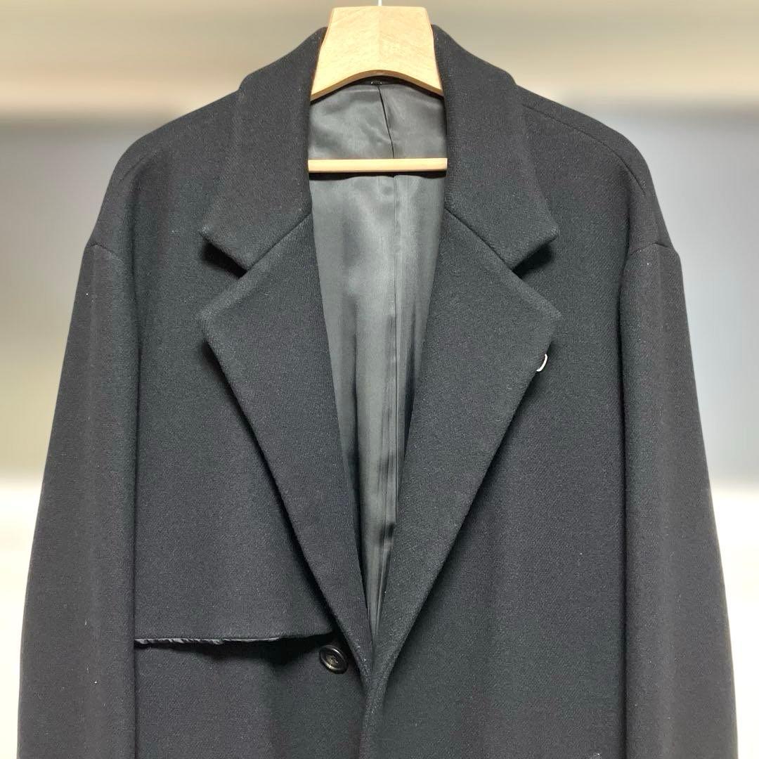 ssstein シュタイン 18aw LAY CHESTER COAT ブラック