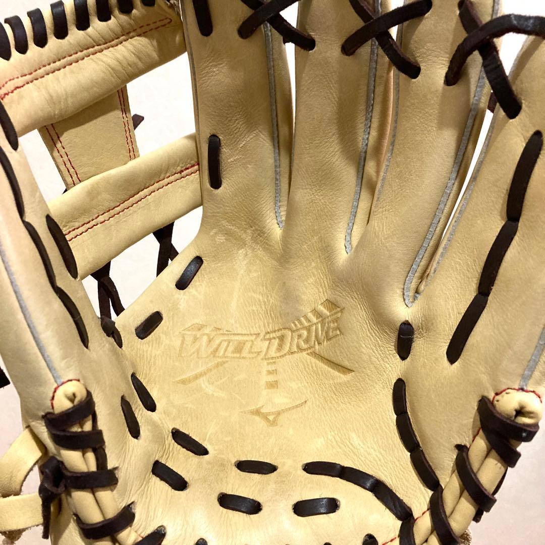 極美品✨Mizuno Will Drive 軟式グローブ クリーム色 少年野球