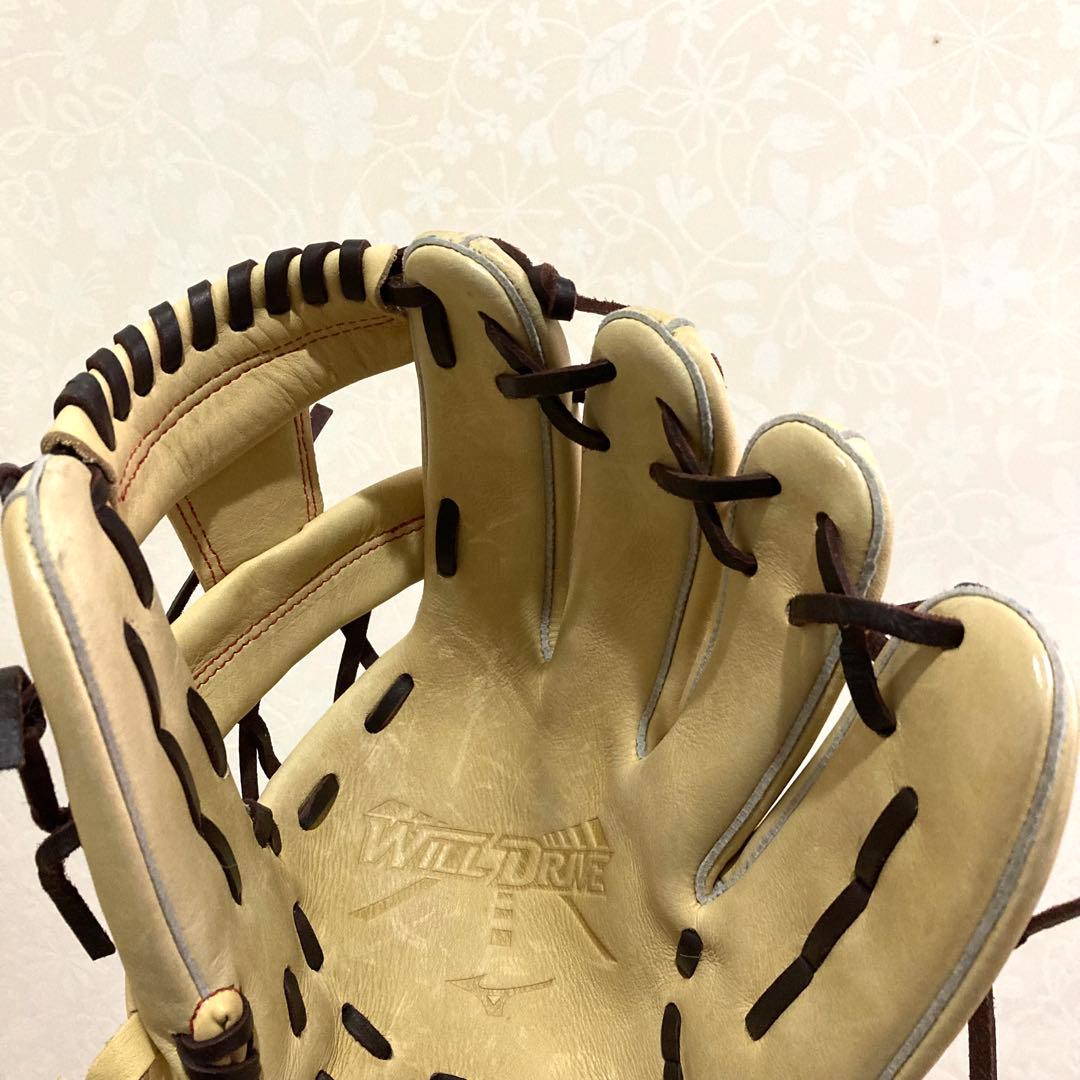 極美品✨Mizuno Will Drive 軟式グローブ クリーム色 少年野球