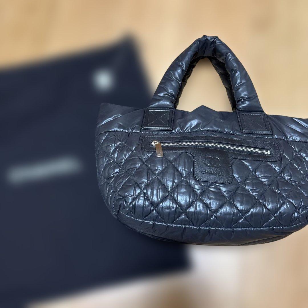 CHANEL ブラック コココクーン　ハンドバック