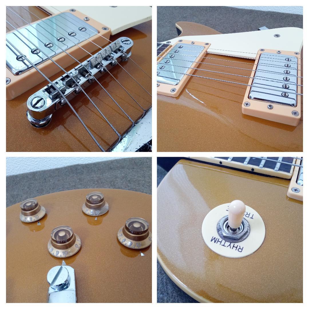 整備済み】MONSTY レスポールタイプ ゴールドトップ（国産？）エレキ