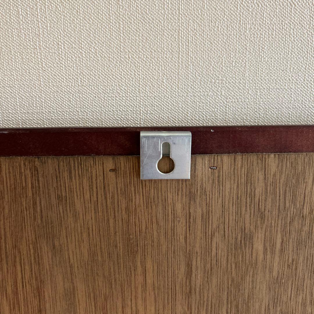 昭和レトロ！ヴィンテージ！　姿見鏡　木製フレーム　日本製　壁掛け金具付き