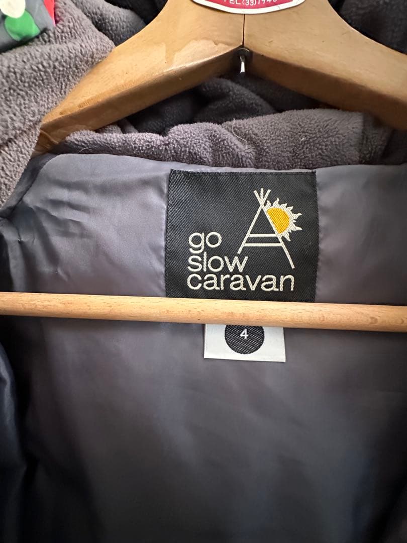 go slow caravan ダウンジャケット　アウター　4 国旗デザイン