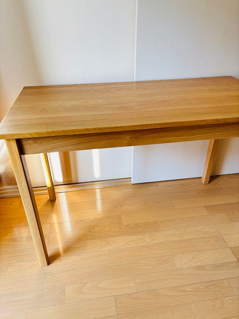 無印良品 オーク材 学習机 勉強机 デスク 廃盤 天然木