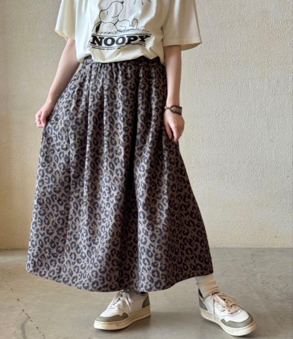 ジャーナルスタンダードラックス　ダブルJQレオパ スカート