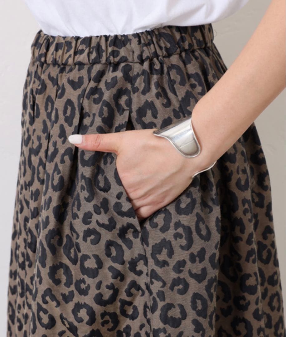 ジャーナルスタンダードラックス　ダブルJQレオパ スカート