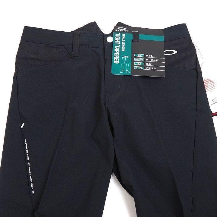 新品 オークリー ゴルフ スカル ストレッチ 3D テーパードパンツ 黒 32