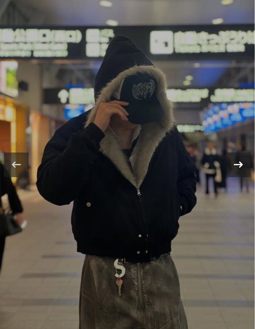 elev ファージャケット 黒 短丈 - メルカリ