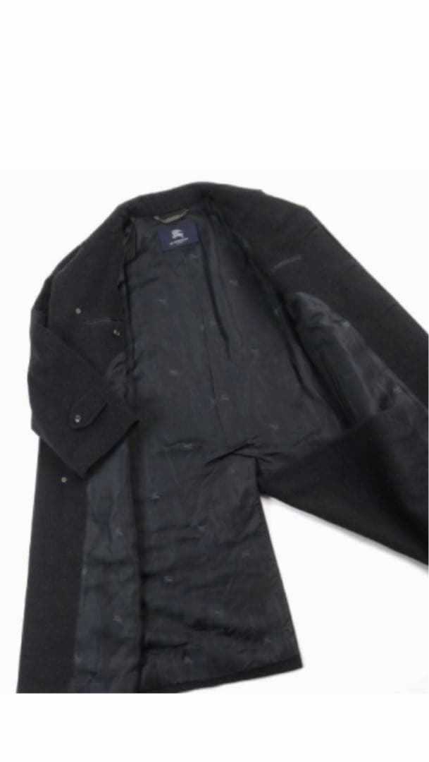 BURBERRY 黒カシミヤ ロングコート