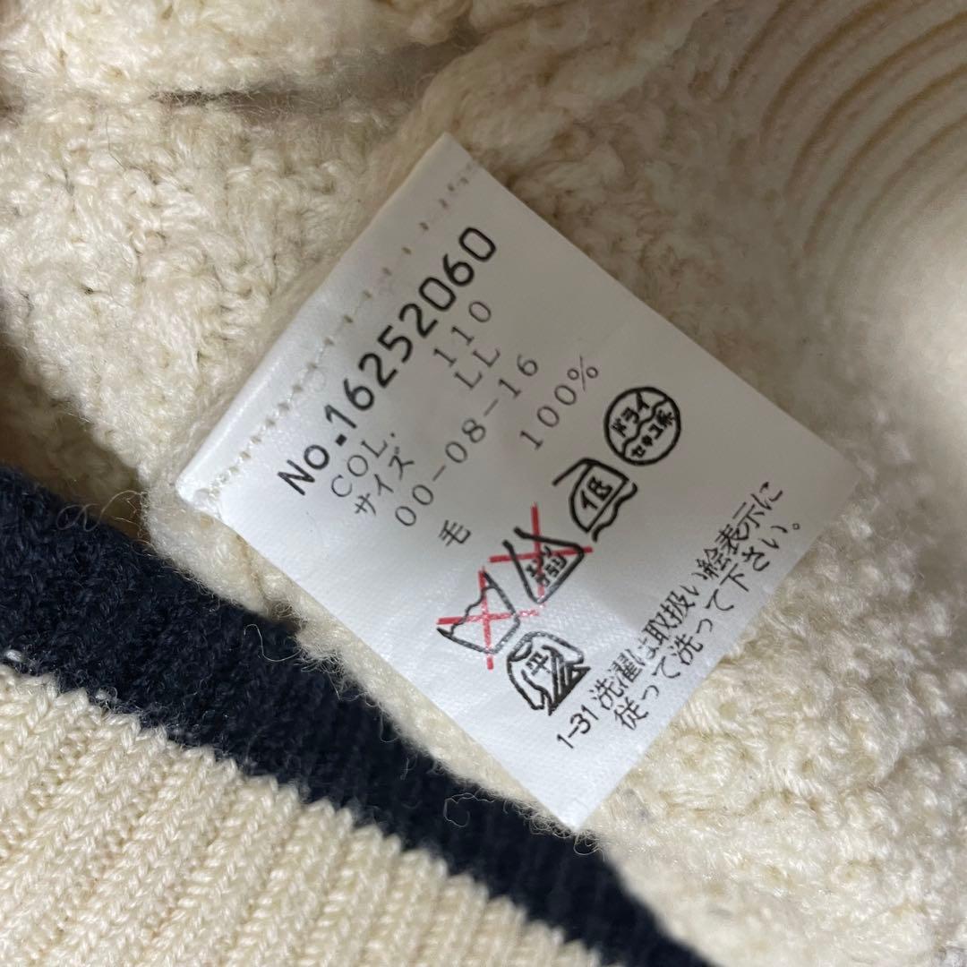 美品 シナコバ 編み込みセーター ケーブルニット アシンメトリー XL