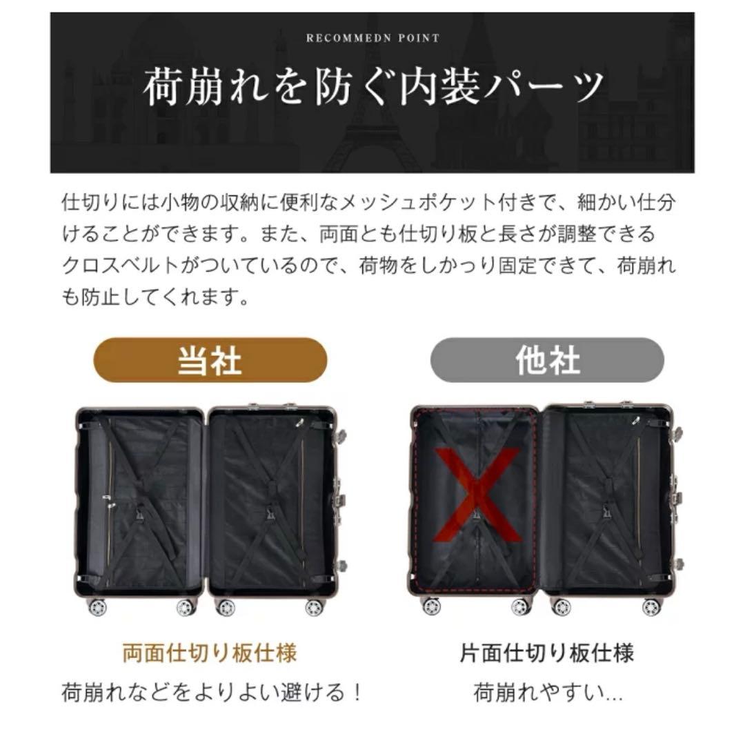 TANOBI スーツケース キャリーケース Mサイズ