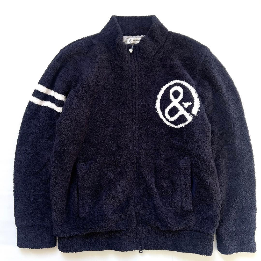 and per se アンパシィ　ボア　もこもこ　ジャケット　ロゴ　メンズ　M