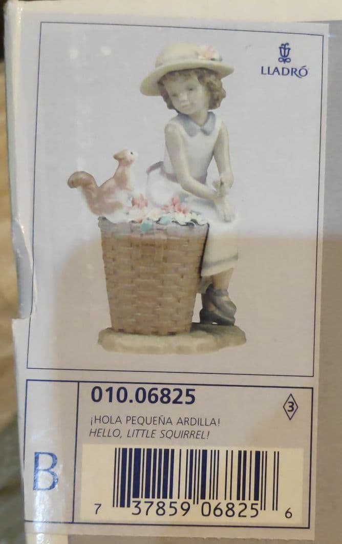 LLADRO HELLO, LITTLE SQUIRREL リヤドロ 森の出会い