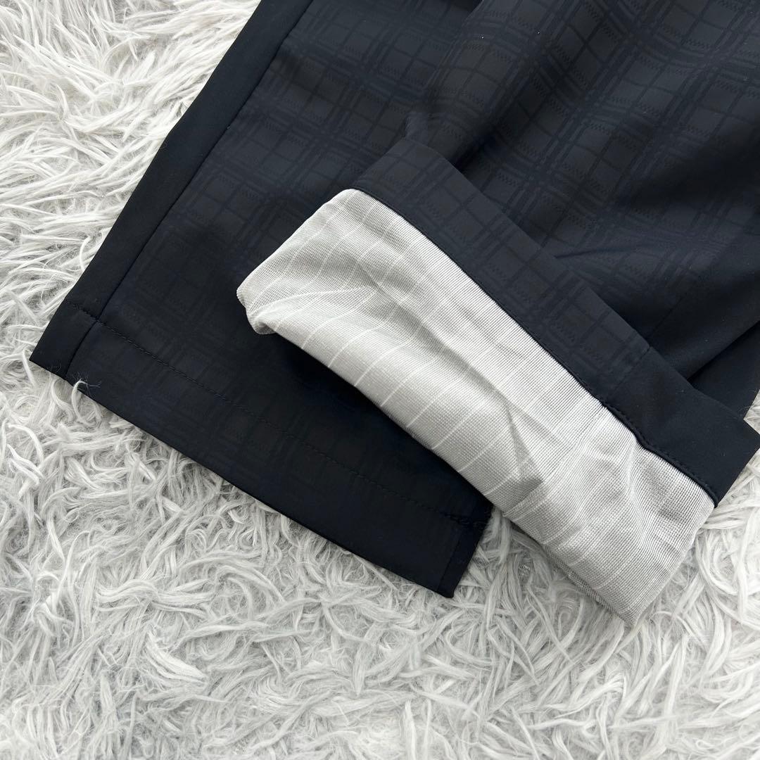 新品　パーリーゲイツ　パンツ　ストレッチ　ウエストゴム　蓄熱　ネイビー　サイズ7