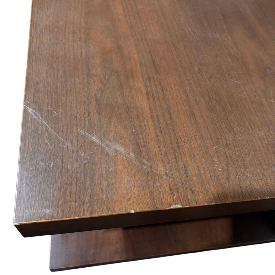 希少品】天童木工 ウォールナット スクエアテーブル ワケ有り T-6830WN