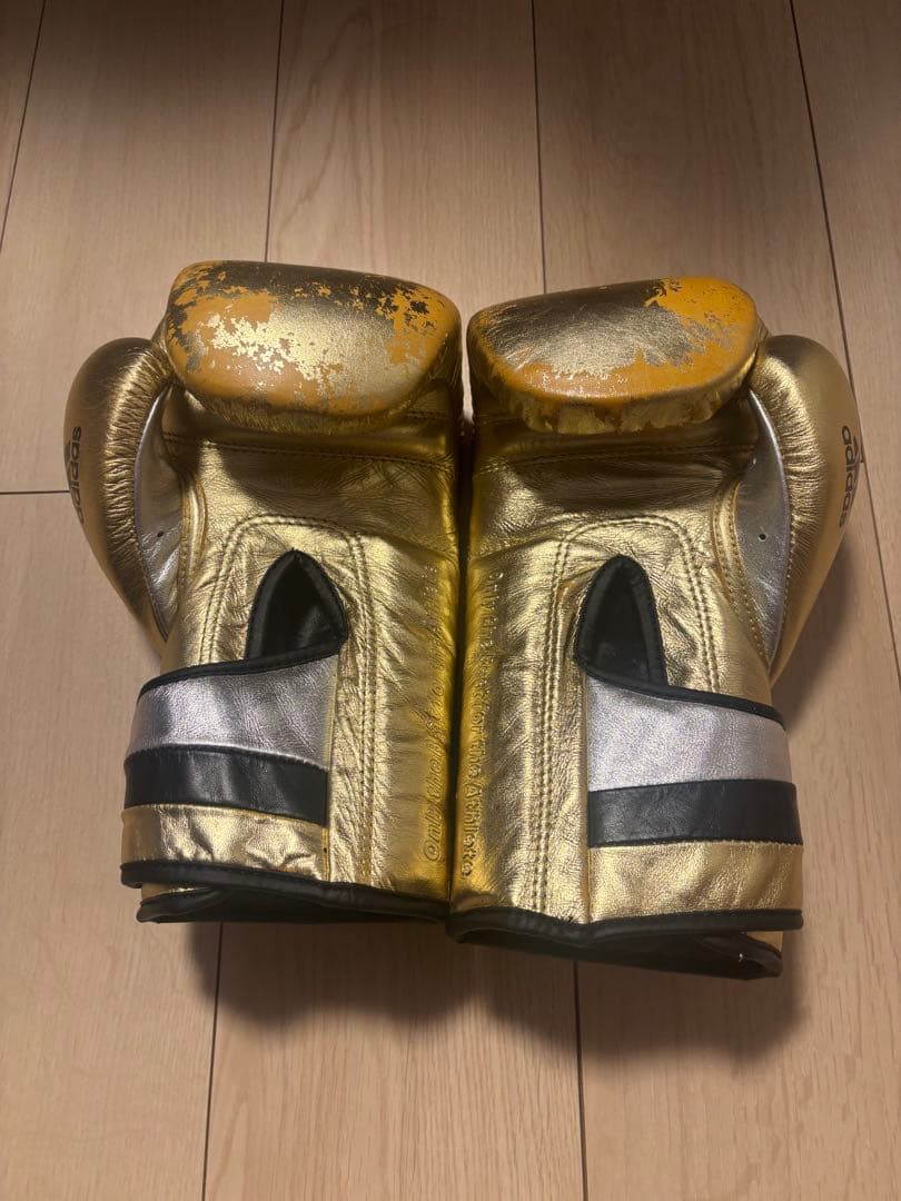 adidas adiSPEED 10oz ゴールド ボクシンググローブ