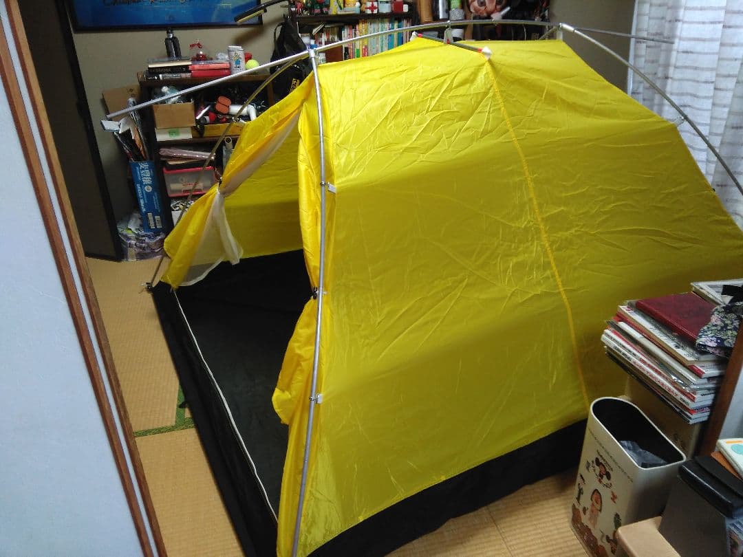 新品同様！最終値下げ中！絶版品ダンロップ軽量4人用テント。グッドデザイン賞選定！