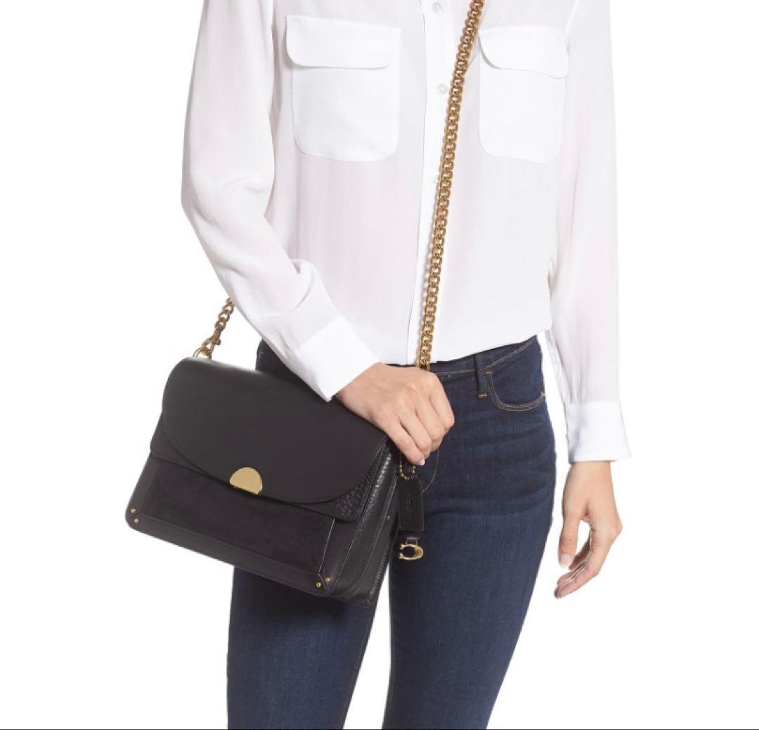 COACHドリーマーショルダーバッグ2wayチェーン ダブルフラップ/アメリカ