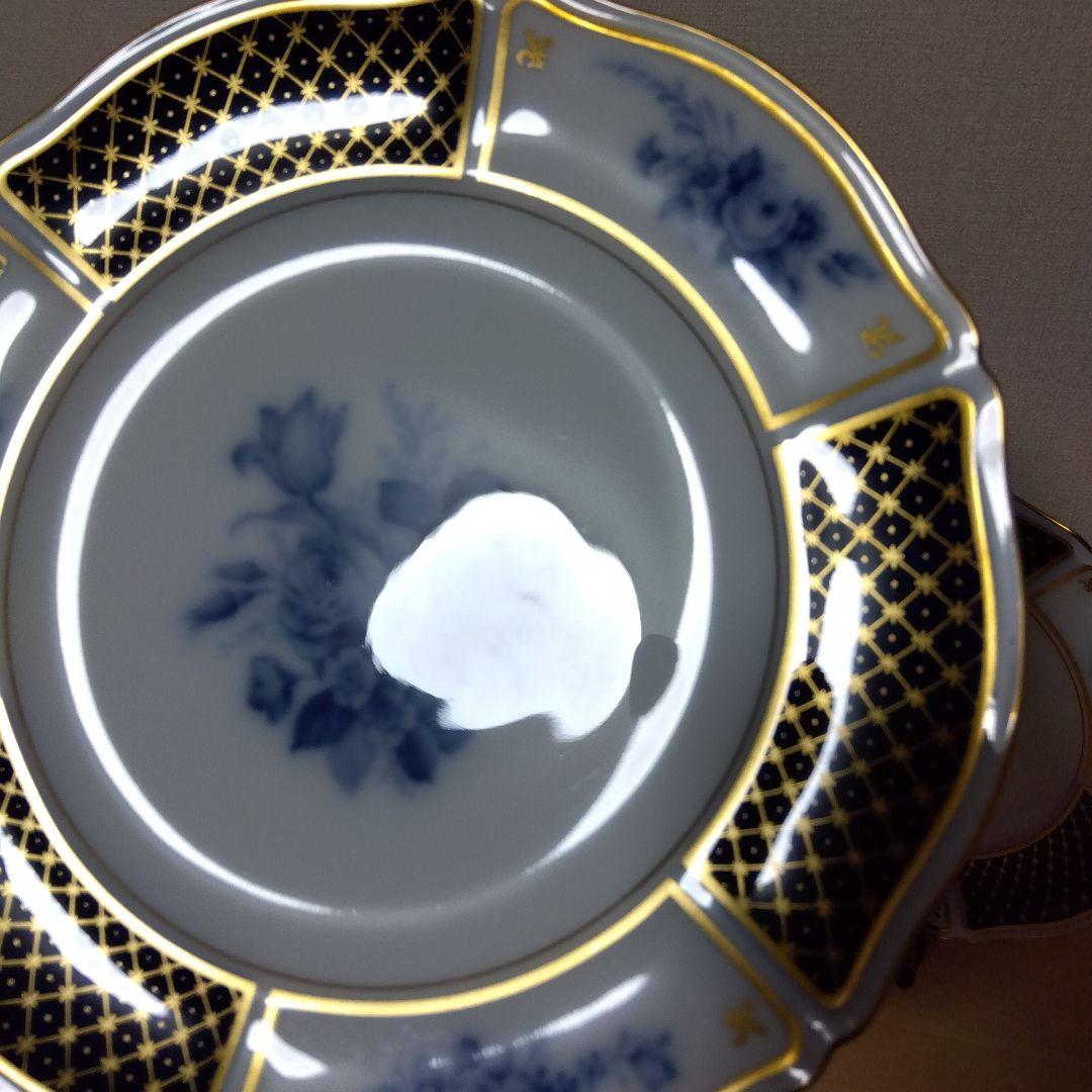 未使用　大倉陶園　ブルーインペリアル　21.4cm プレート 2枚 ペア