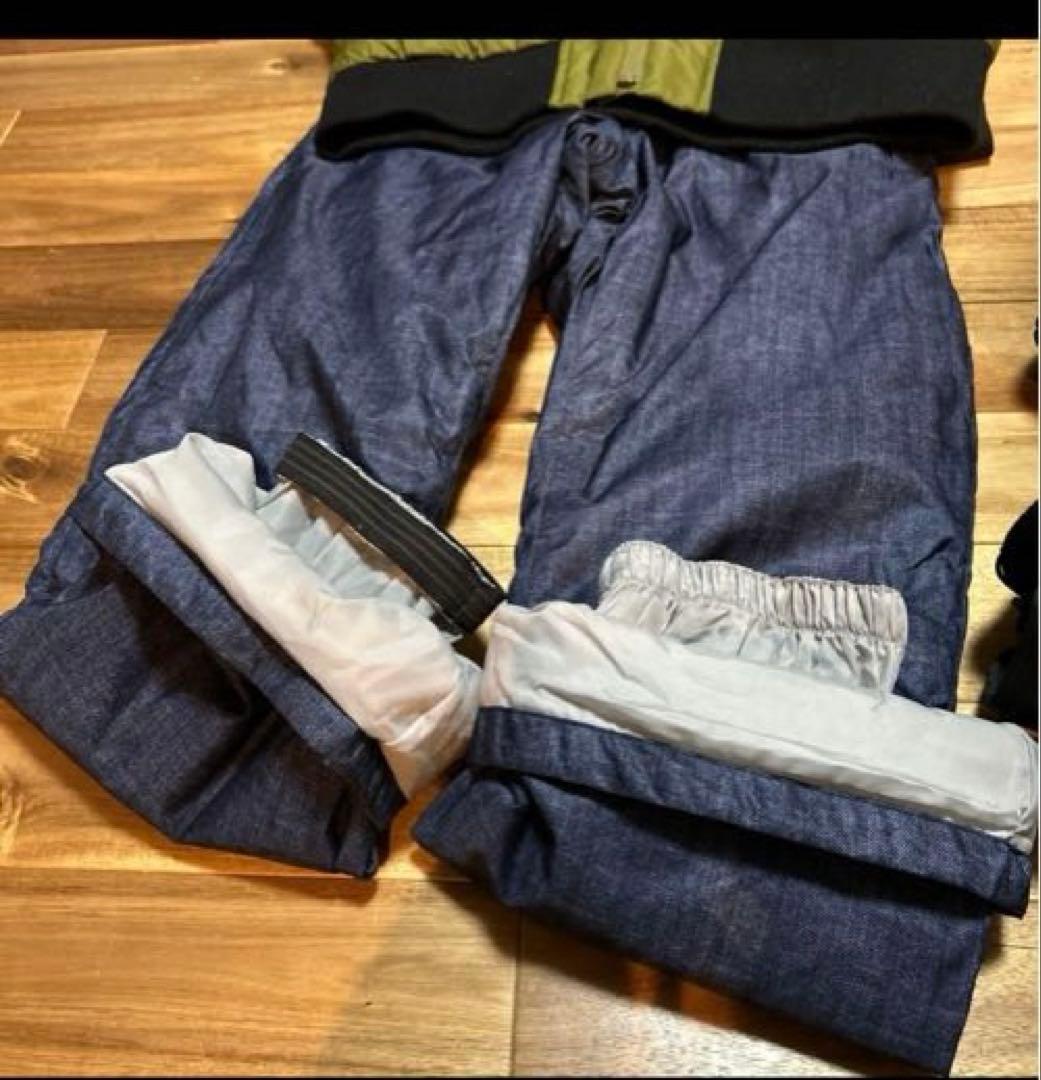 スノボウェア オリーブグリーン MA-1風 size160 メルカリ便