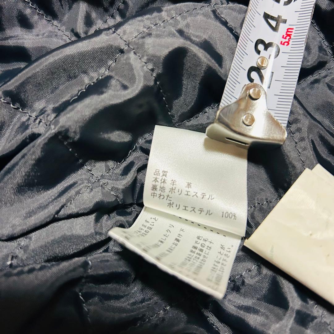 ICB シングルライダースジャケット　ラムレザー　羊革　ブラック　Mサイズ