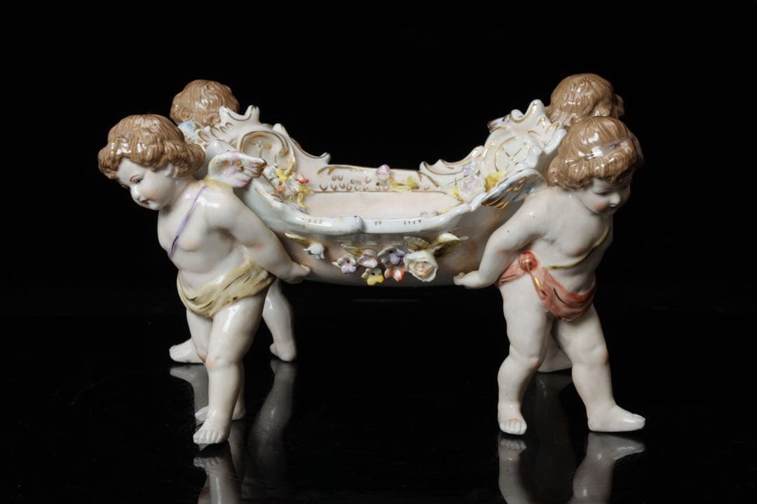 m*o様 ドレスデン マイセン 天使 コンポート フルーツスタンド ドイツ アン