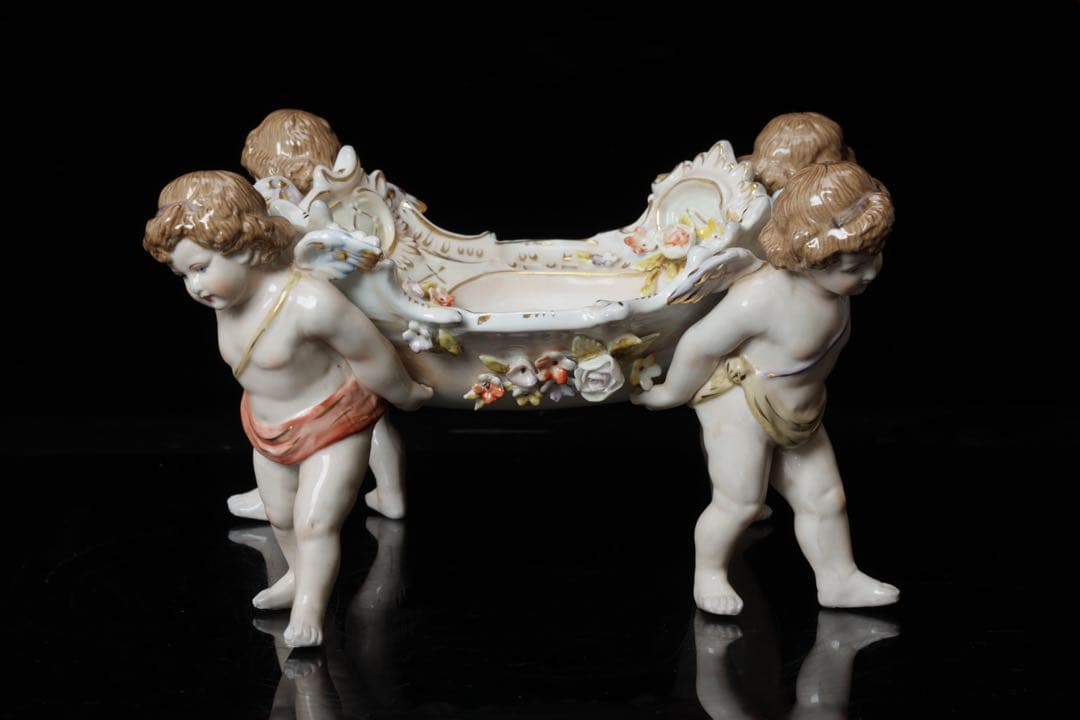 m*o様 ドレスデン マイセン 天使 コンポート フルーツスタンド ドイツ アン