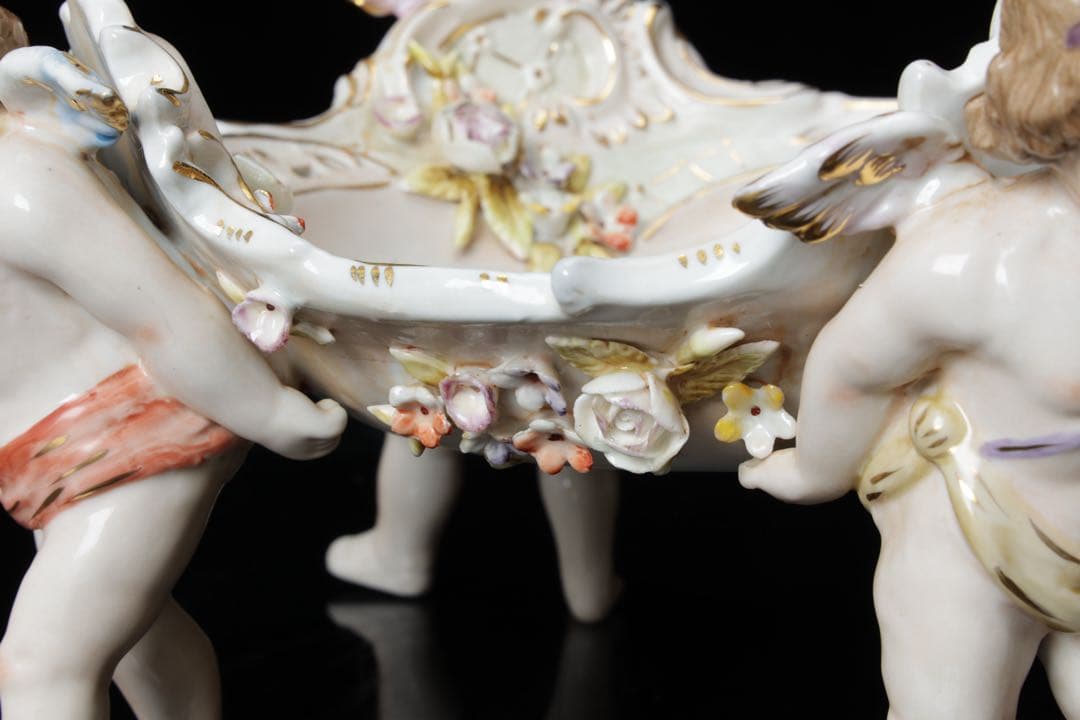 m*o様 ドレスデン マイセン 天使 コンポート フルーツスタンド ドイツ アン