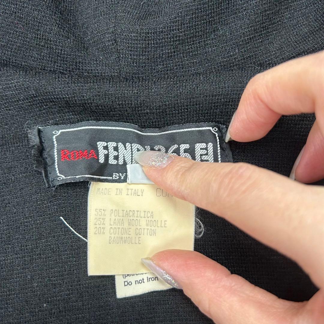 D625 F フェンディ365 イタリア製 フード付き レディース ポンチョ